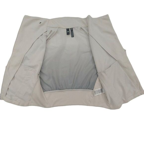 Adidas Heart Tracer Summer Jacket Womens Medium White Asymmetrical Zip Mesh - Picture 10 of 15